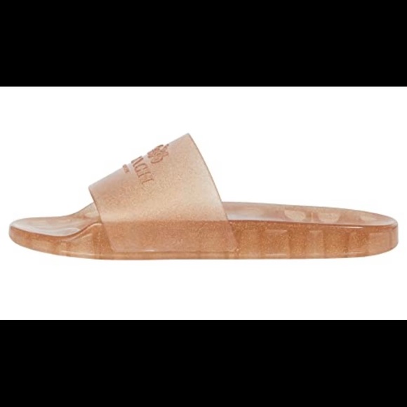NEW COACH Ulyssa Slide Waterproof Sport Slides, In Dark Gold- Size 6 or 8 - Picture 7 of 13